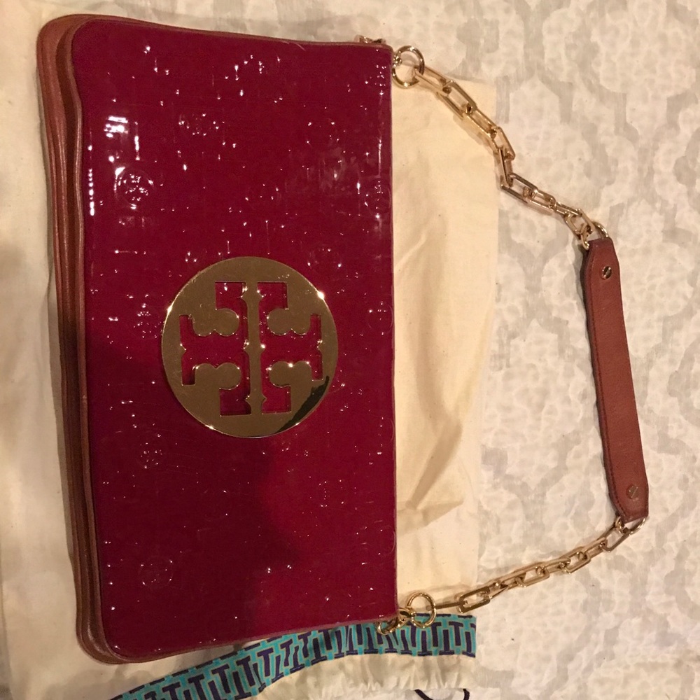 Authentic red Tory Burch purse
